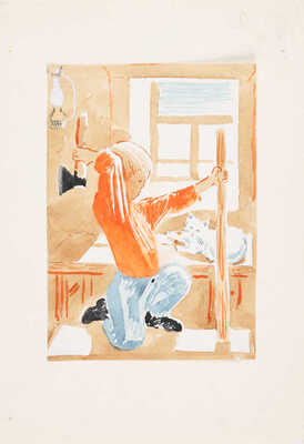 Пахомов Алексей Фёдорович. Иллюстрация к стихотворению С. Маршака «Мастер-ломастер»